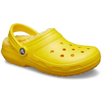 Crocs Classic Lined Clog Zlte - Damske Dreváky